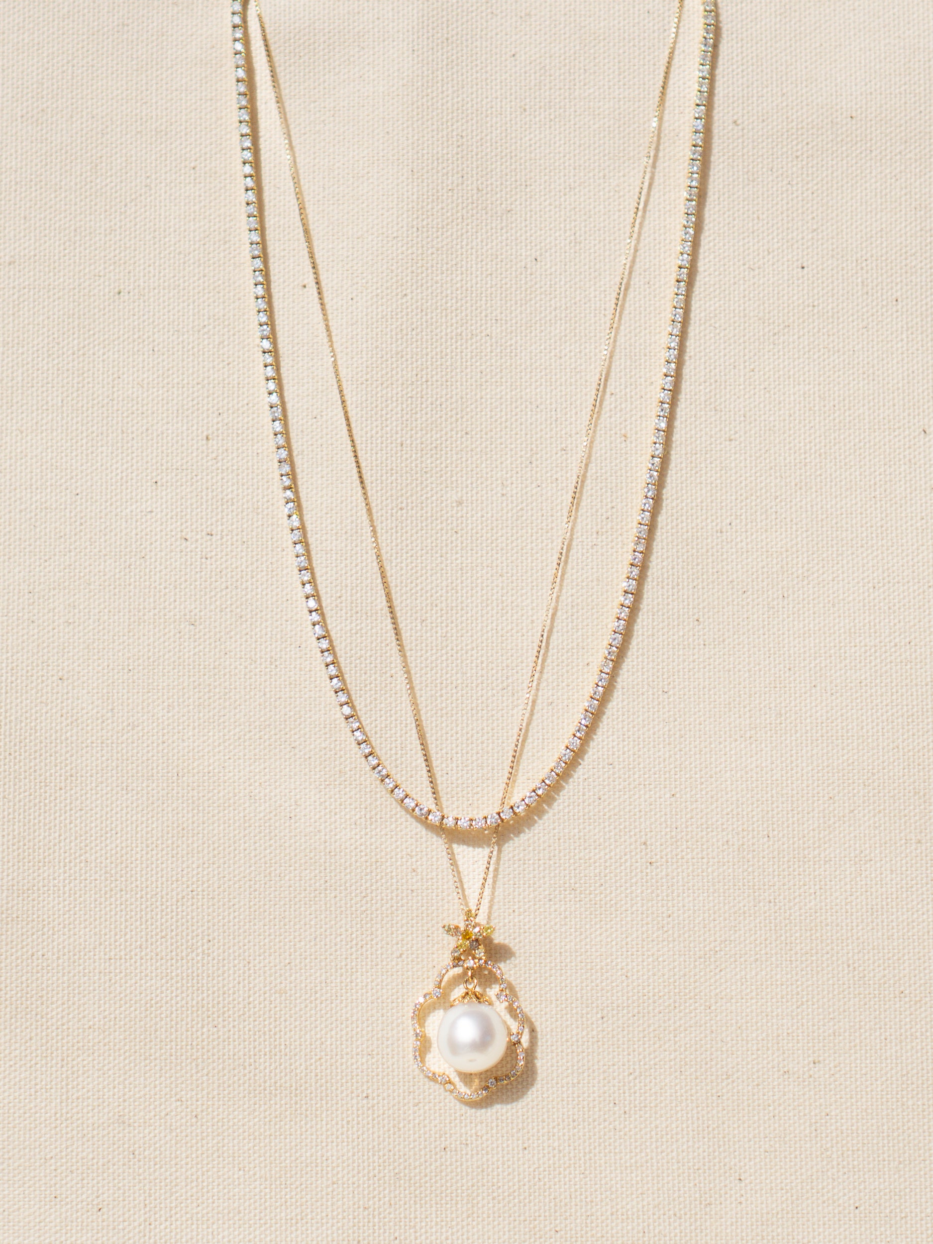 Fine Diamond Tennis Necklace