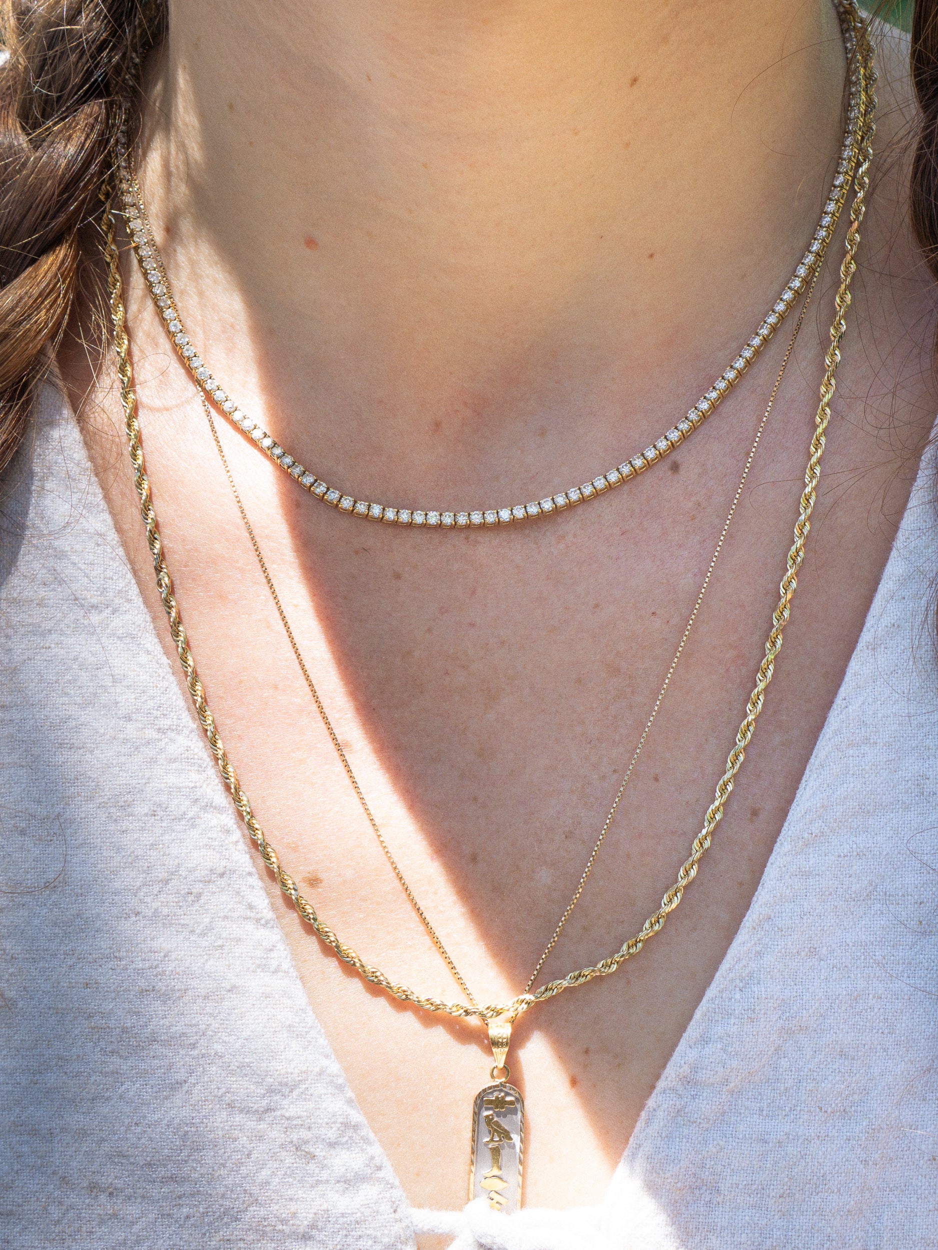 Fine Diamond Tennis Necklace