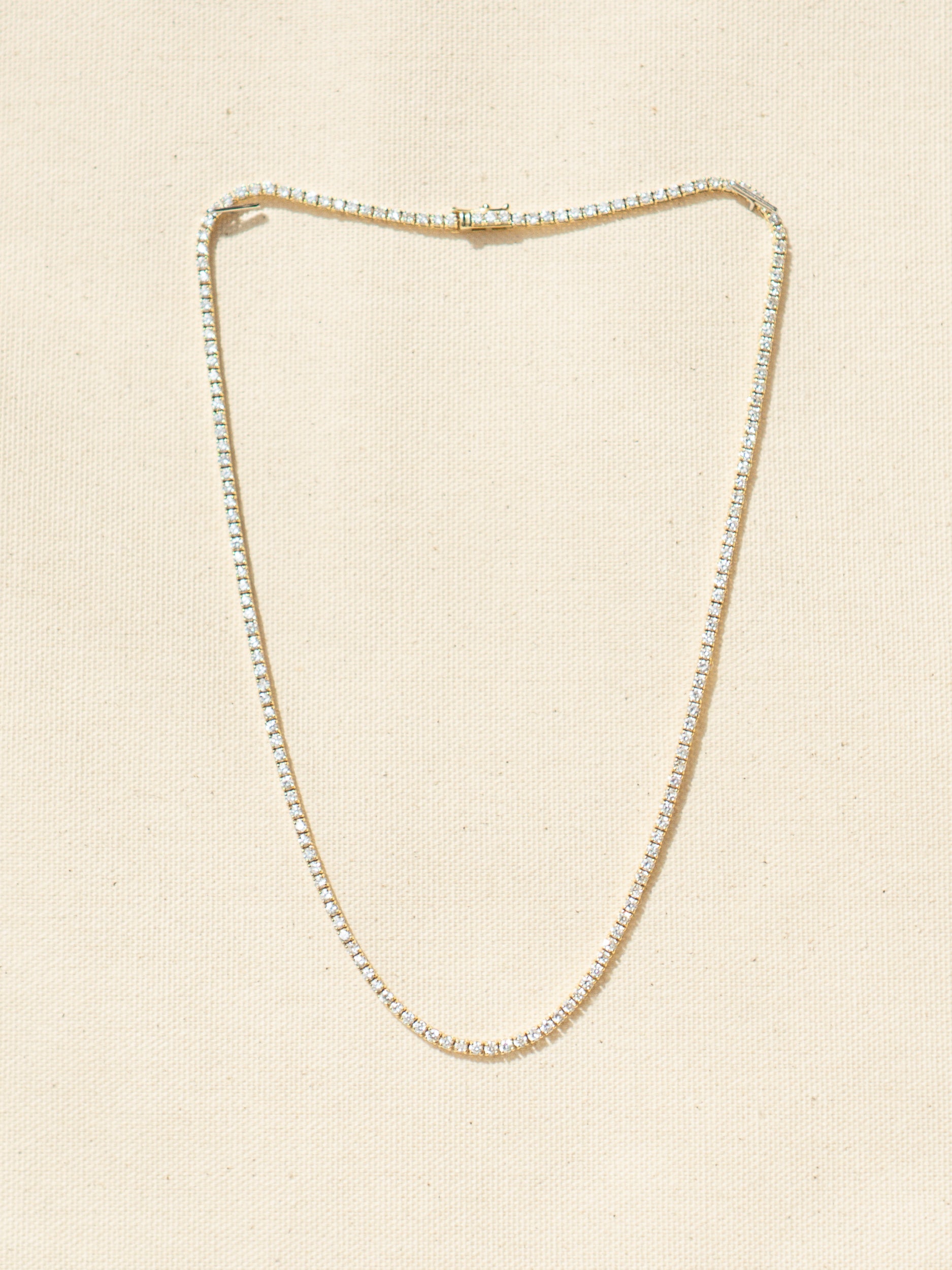 Fine Diamond Tennis Necklace