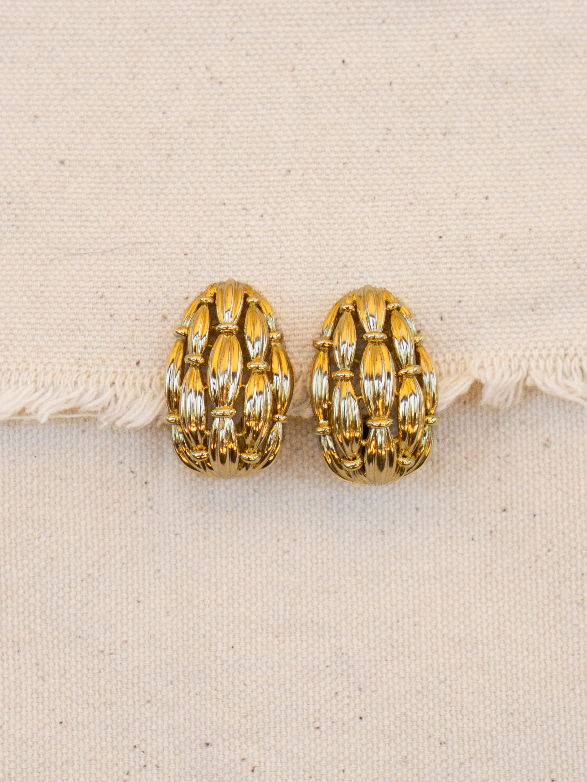 Vintage Tiffany & Co. Woven Basketweave Earrings