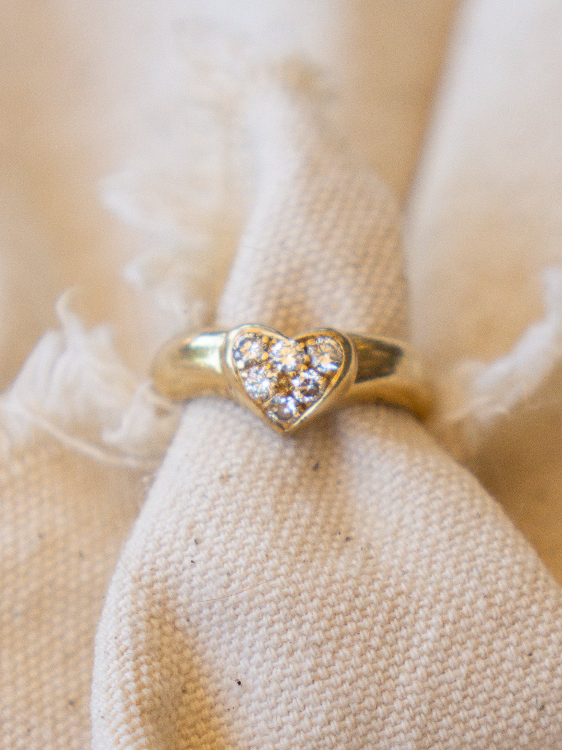 Vintage Tiffany & Co. Heart Diamond Ring