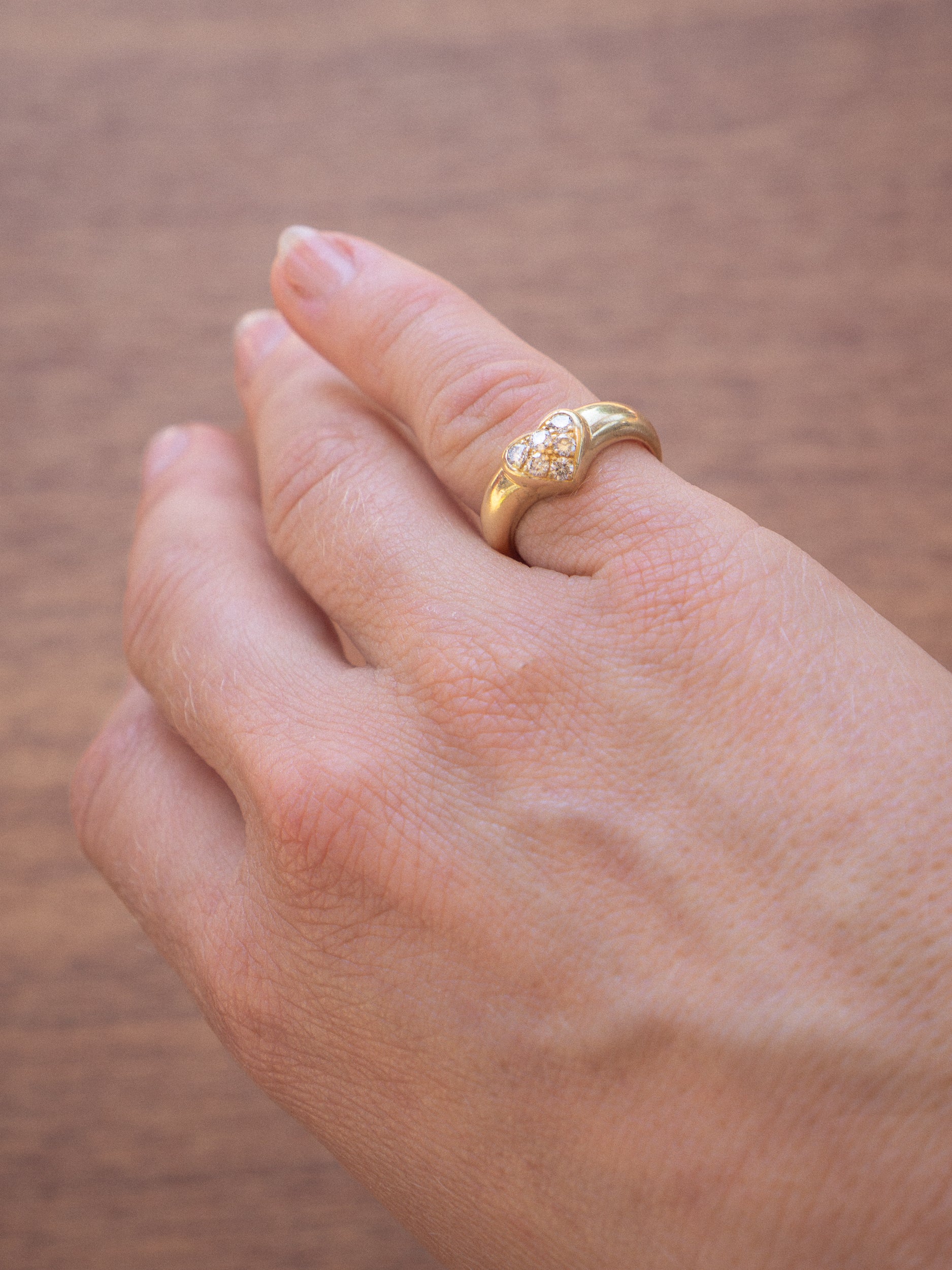 Vintage Tiffany & Co. Heart Diamond Ring