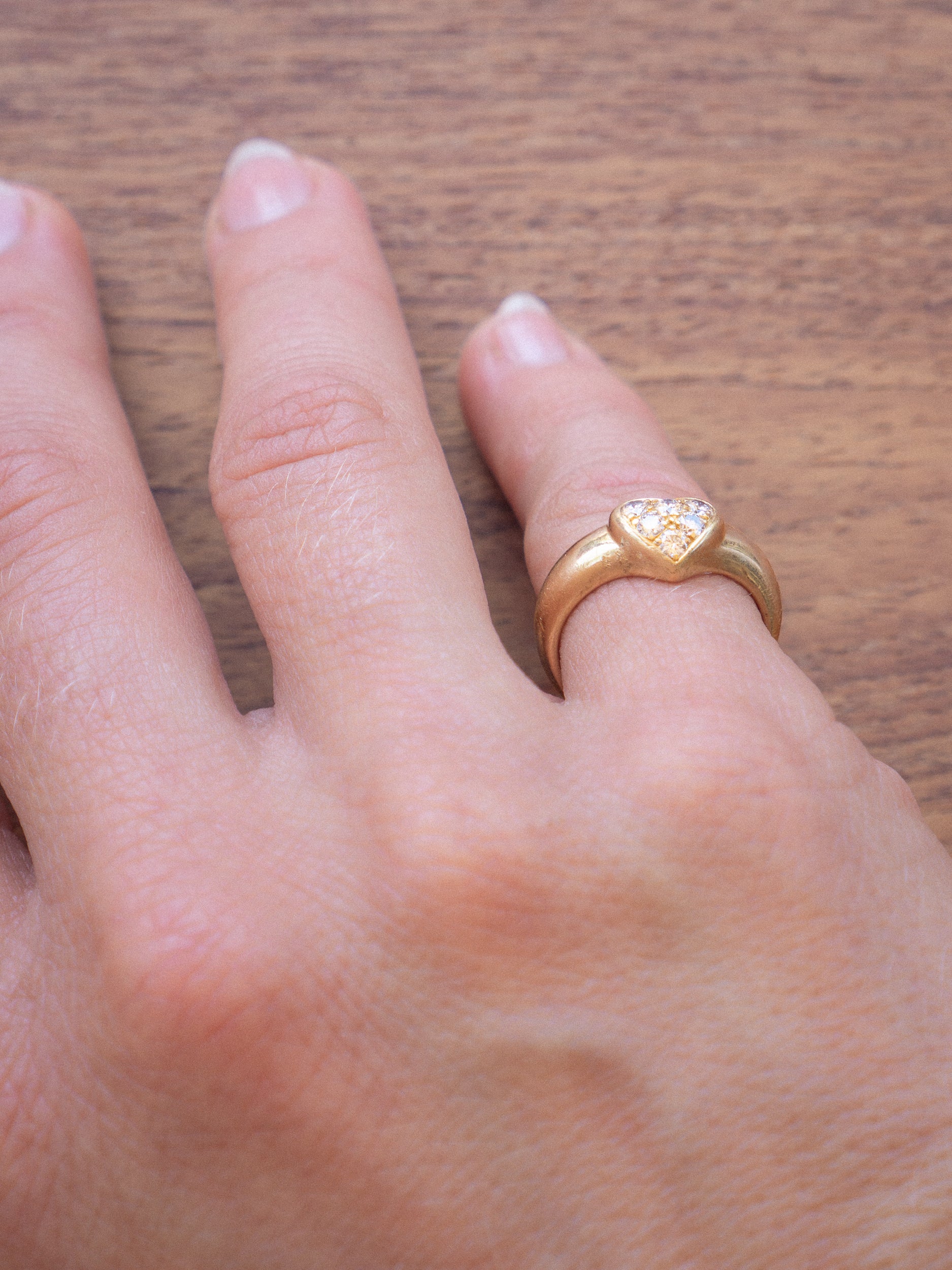 Vintage Tiffany & Co. Heart Diamond Ring