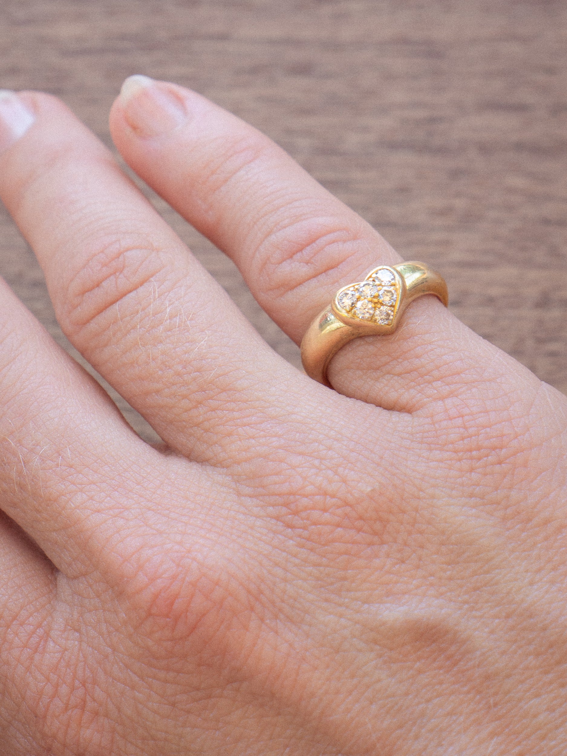 Vintage Tiffany & Co. Heart Diamond Ring